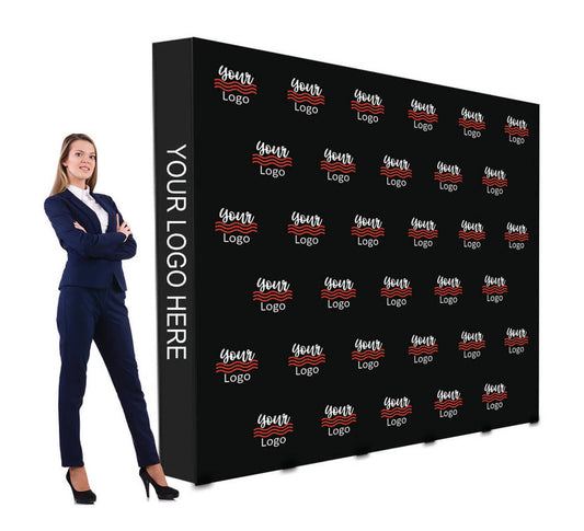 10 Ft X 8 Ft Step And Repeat Fabric Pop Up Straight Display By