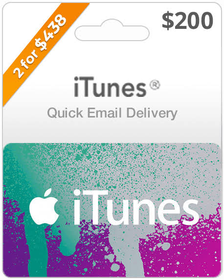 $200 Usa Itunes Gift Card (Email Delivery) | Card Delivery